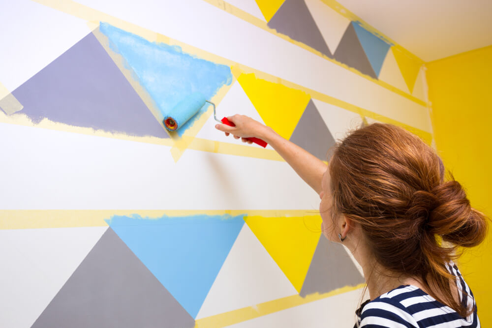 Read more about the article Masking Tape Wall Paint Design Ideas with Tape